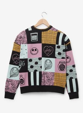 Her Universe The Nightmare Before Christmas Sally Patchwork Sweater, , hi-res